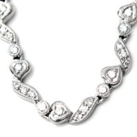 platinum diamond necklace