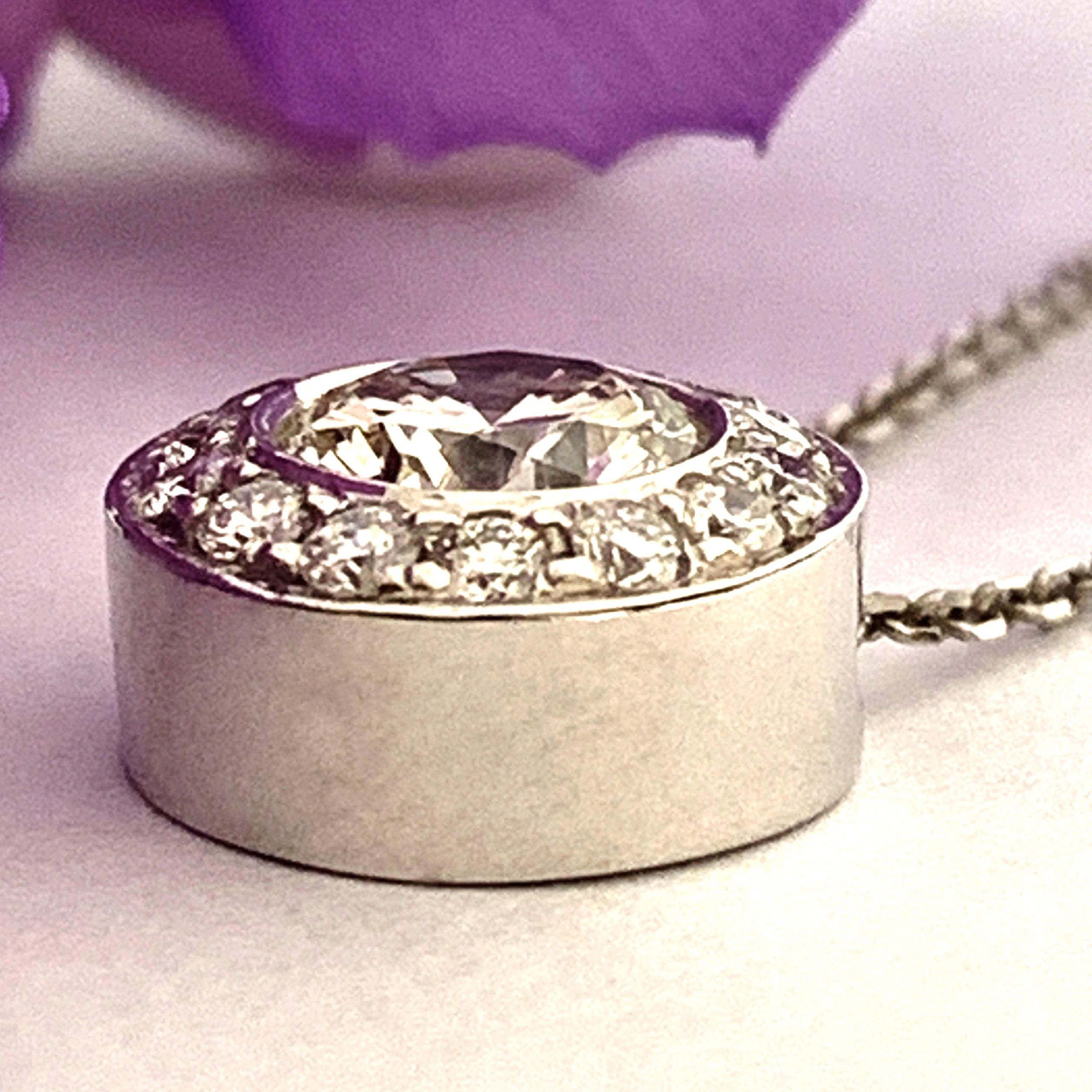 #16426 Adela Bezel Pendant - Image 7