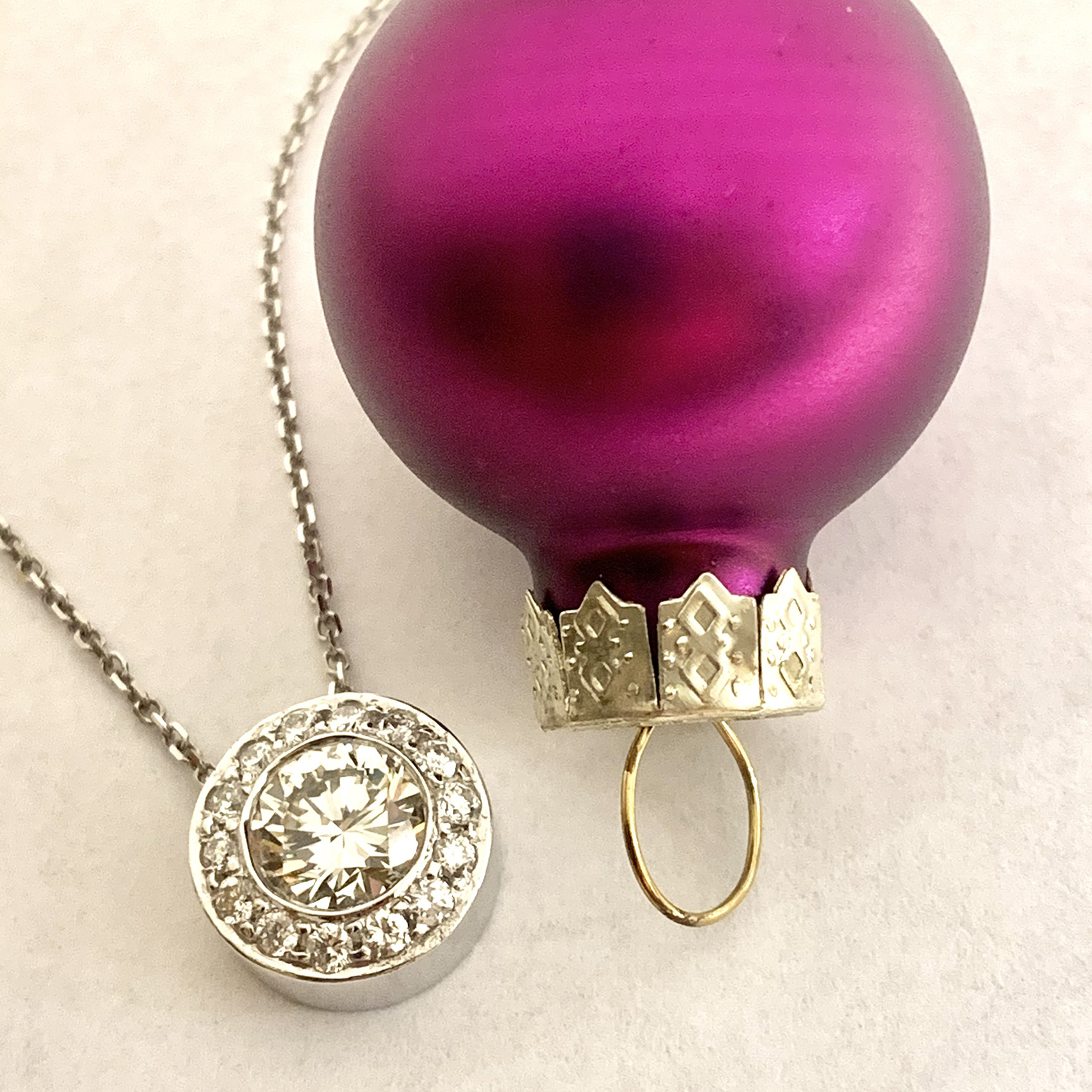 #16426 Adela Bezel Pendant - Image 8