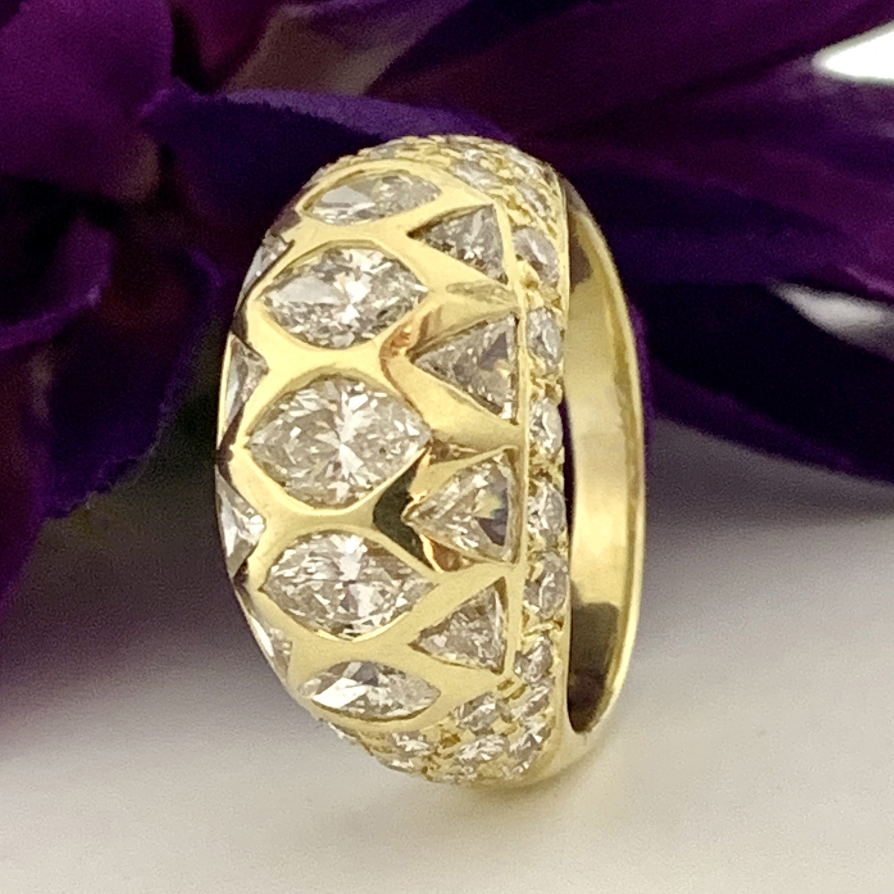 #29333 Marquise and triangle diamond band - Image 2