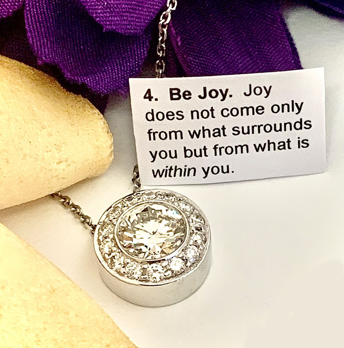 #16426 Adela Bezel Pendant - Image 6