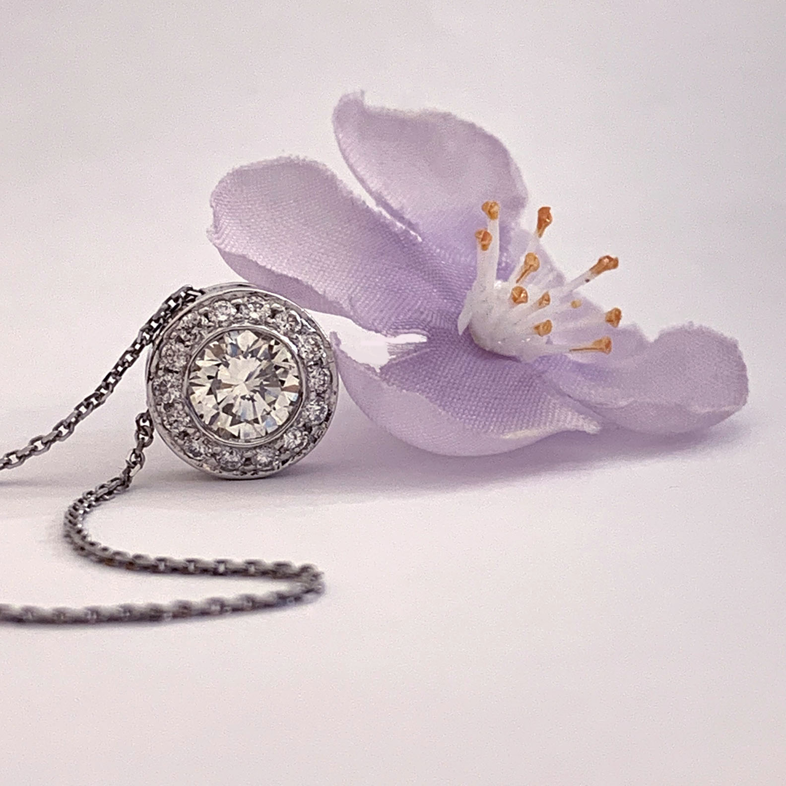#16426 Adela Bezel Pendant - Image 11