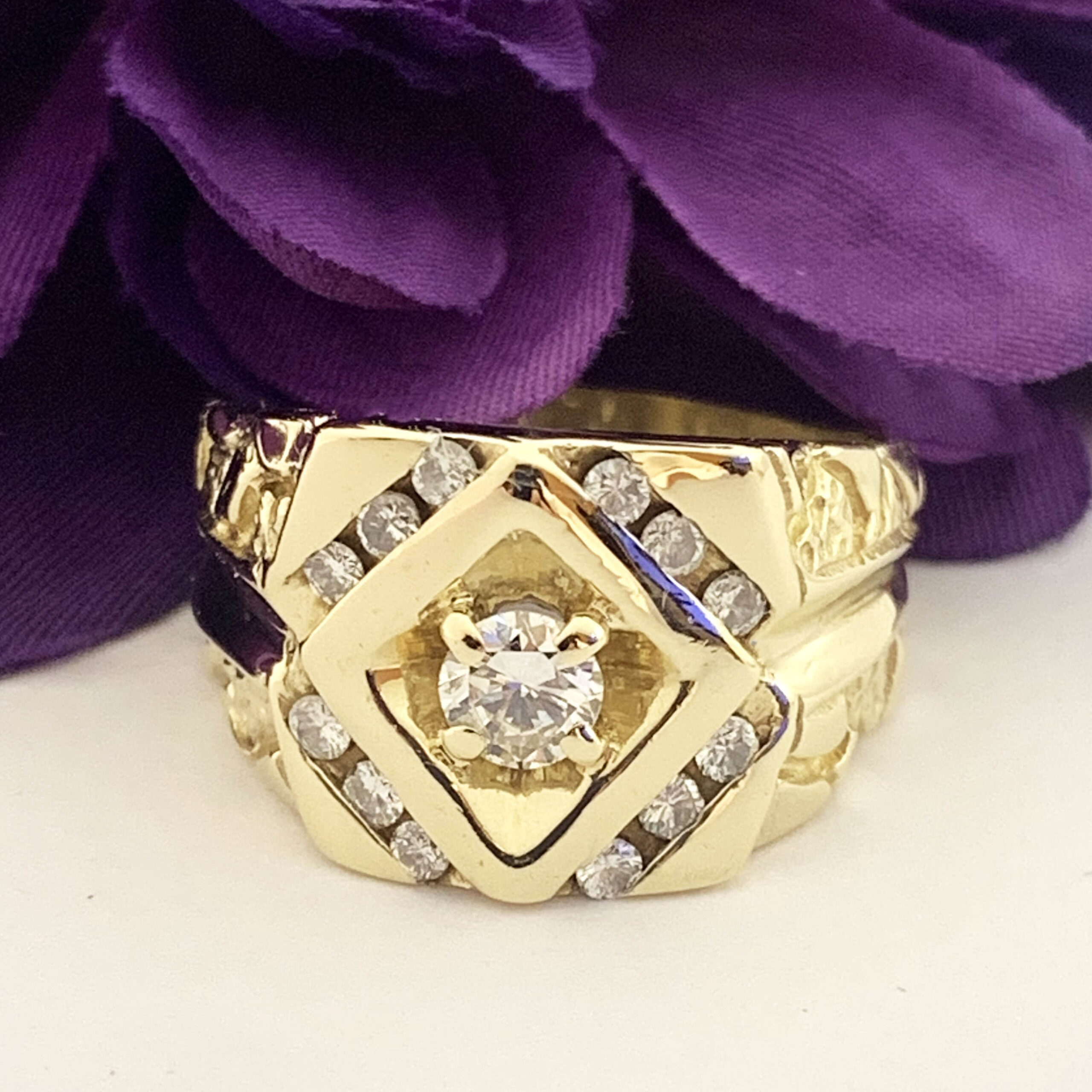 #30349 Diamond Nugget Ring - Image 6