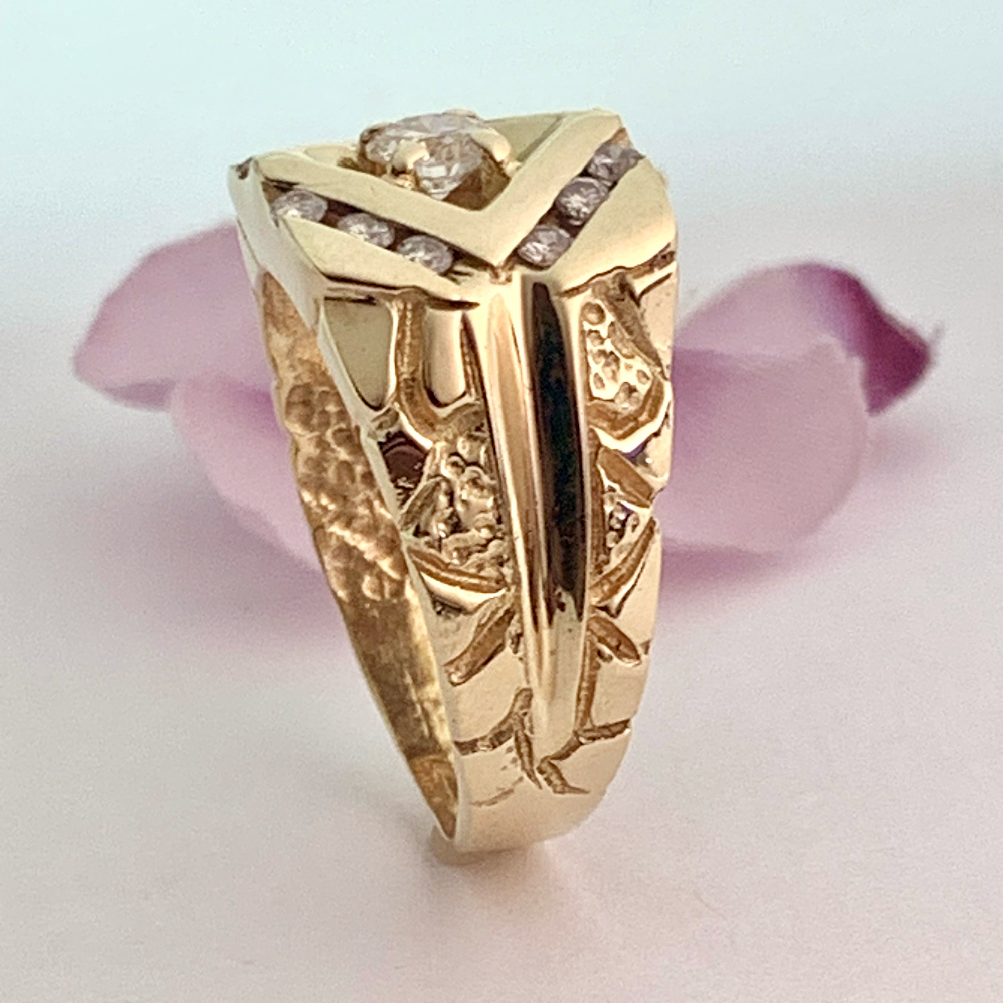 #30349 Diamond Nugget Ring - Image 5