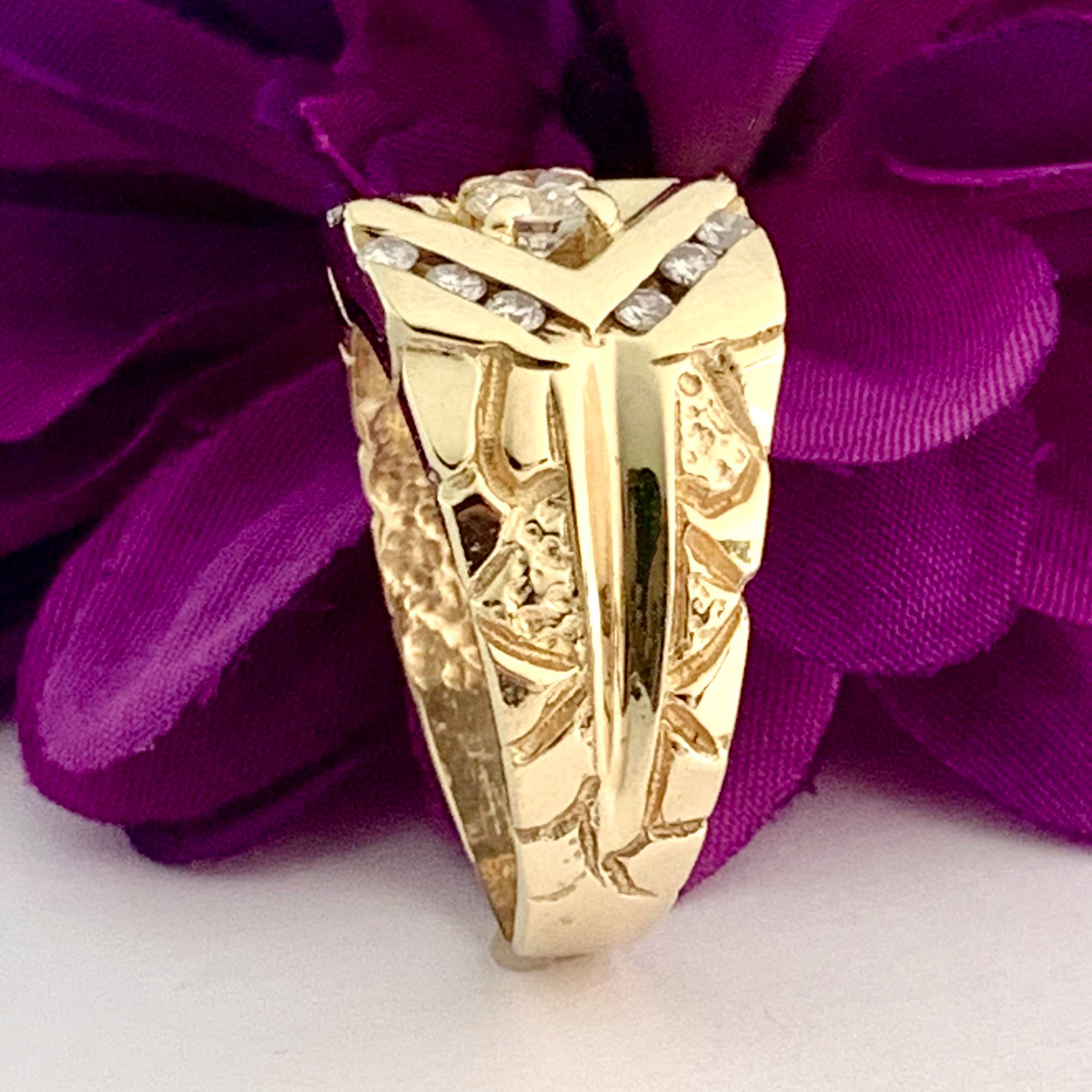 #30349 Diamond Nugget Ring - Image 3