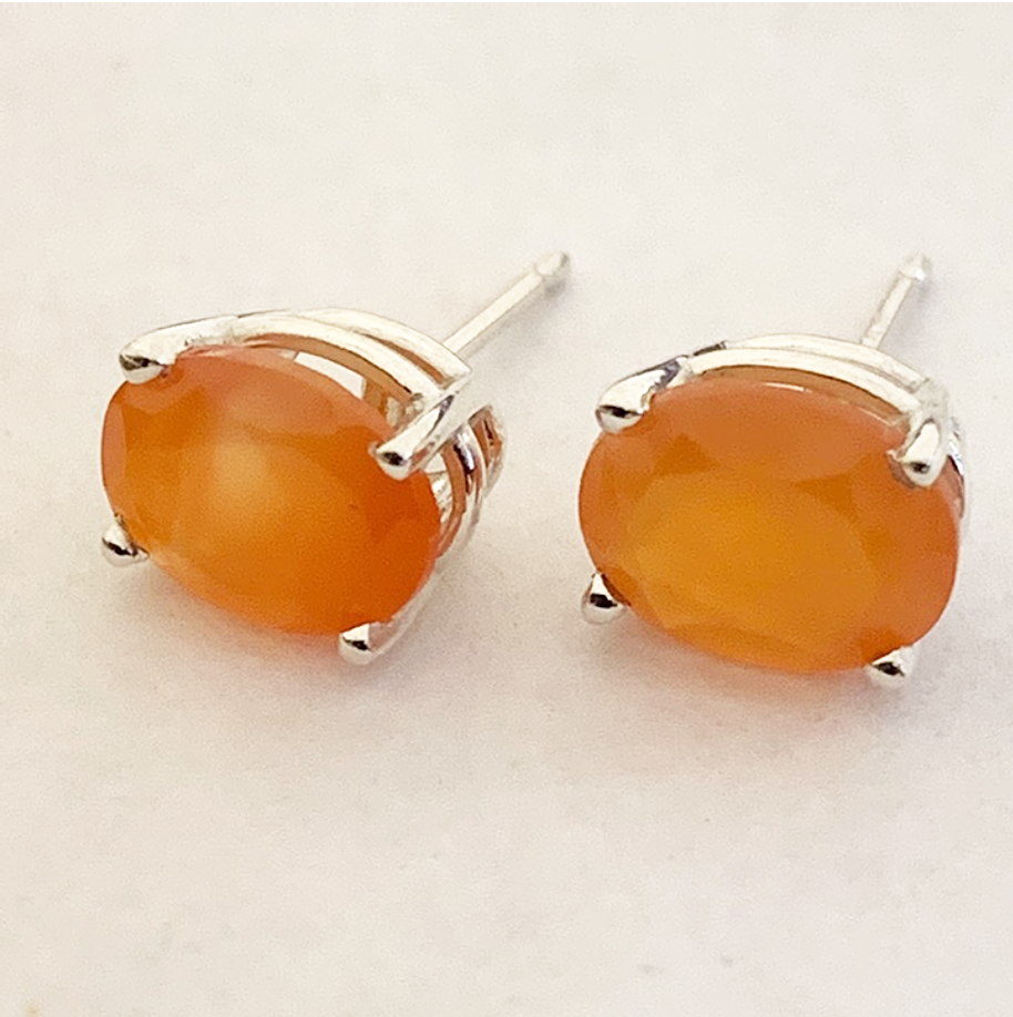 #29671 Fire Opal Earrings - Image 3