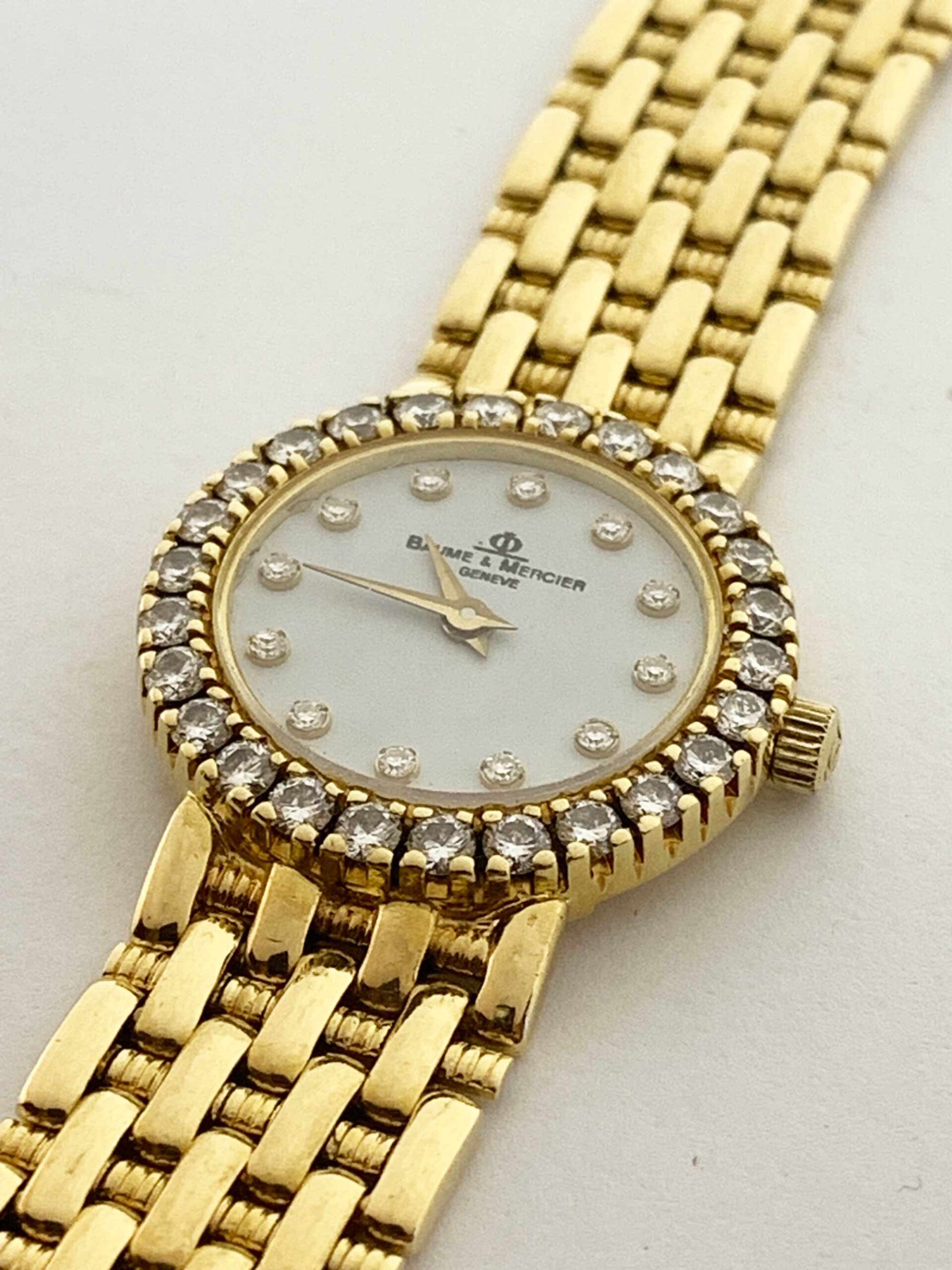 #31182 Vintage Baume & Mercier Diamond Watch - Image 9