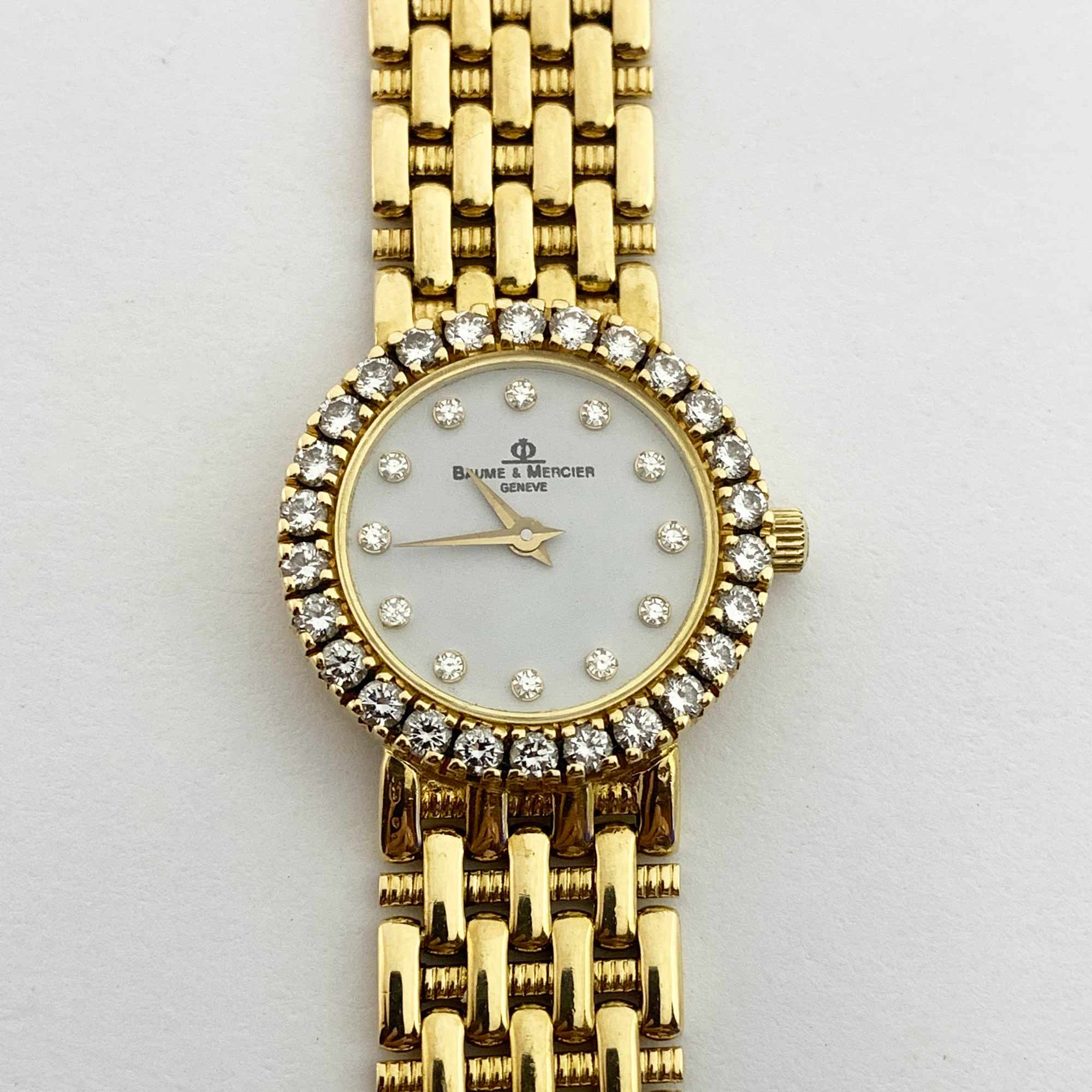 #31182 Vintage Baume & Mercier Diamond Watch - Image 8