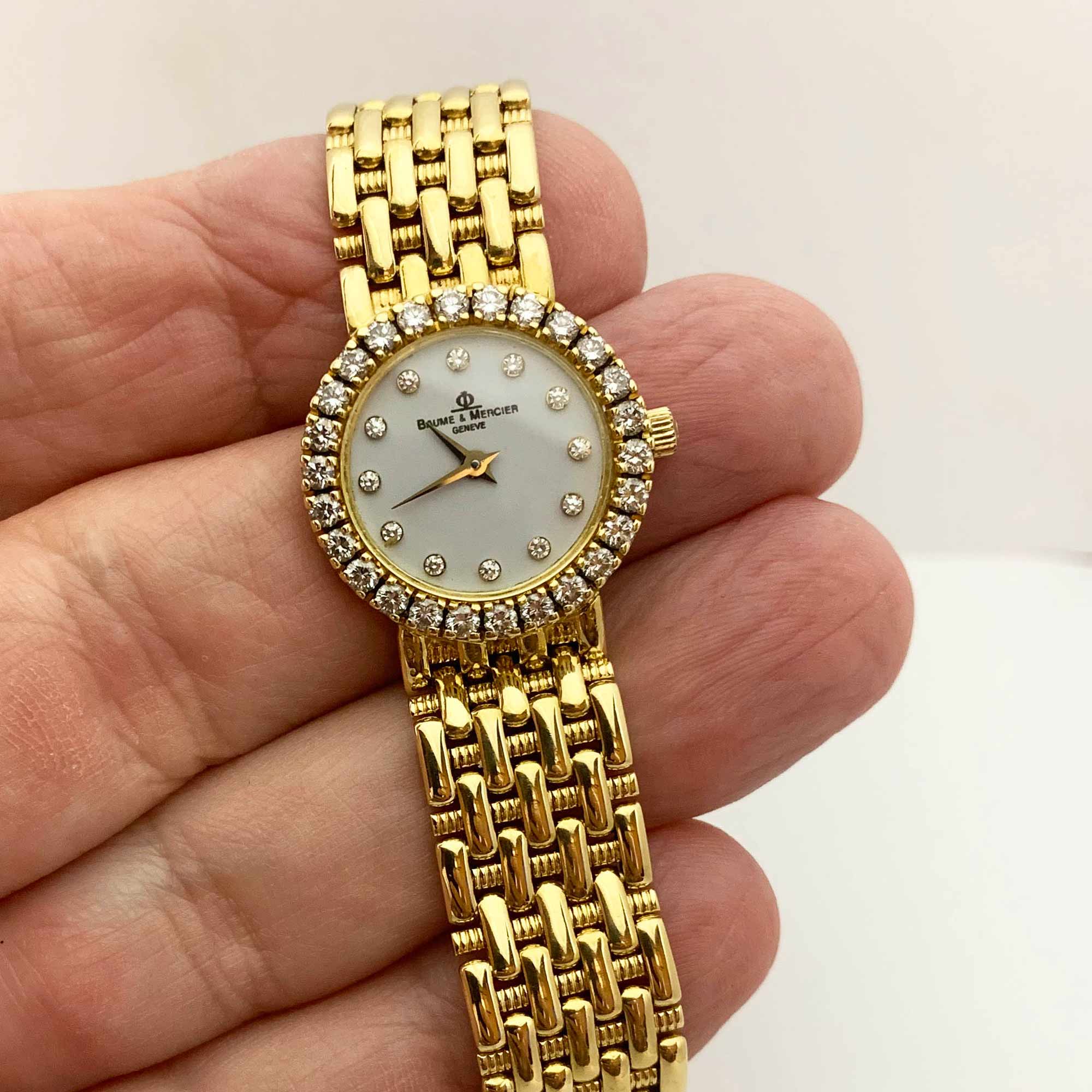 #31182 Vintage Baume & Mercier Diamond Watch - Image 7