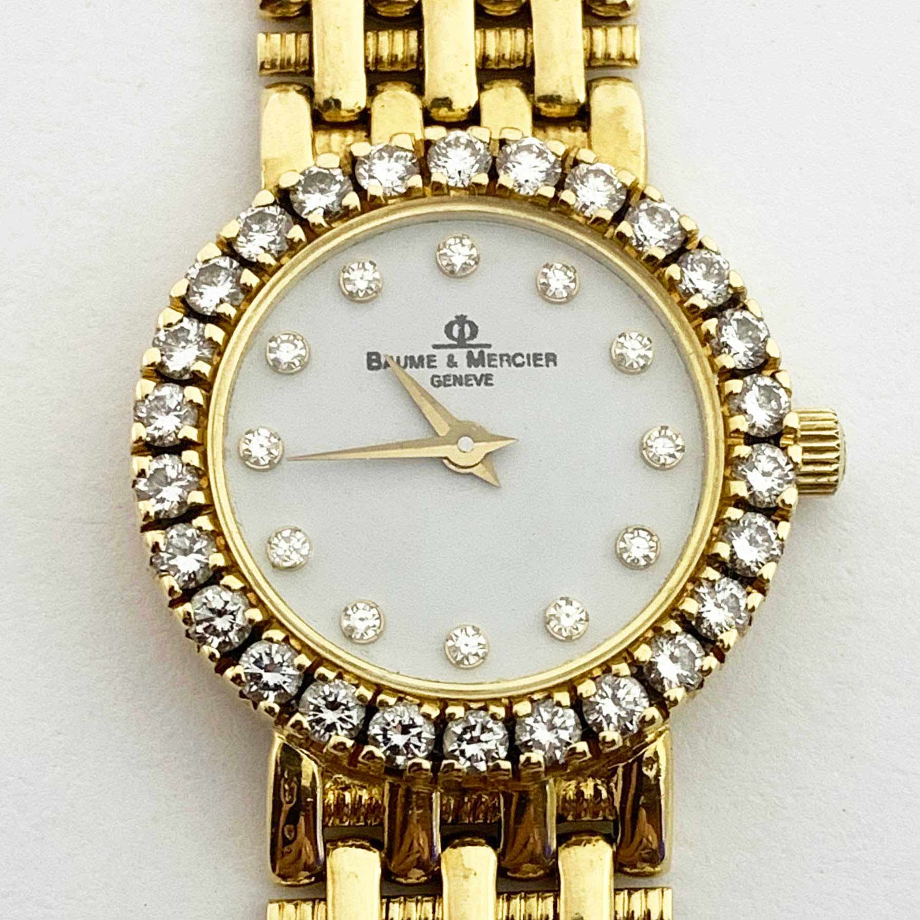 #31182 Vintage Baume & Mercier Diamond Watch - Image 3