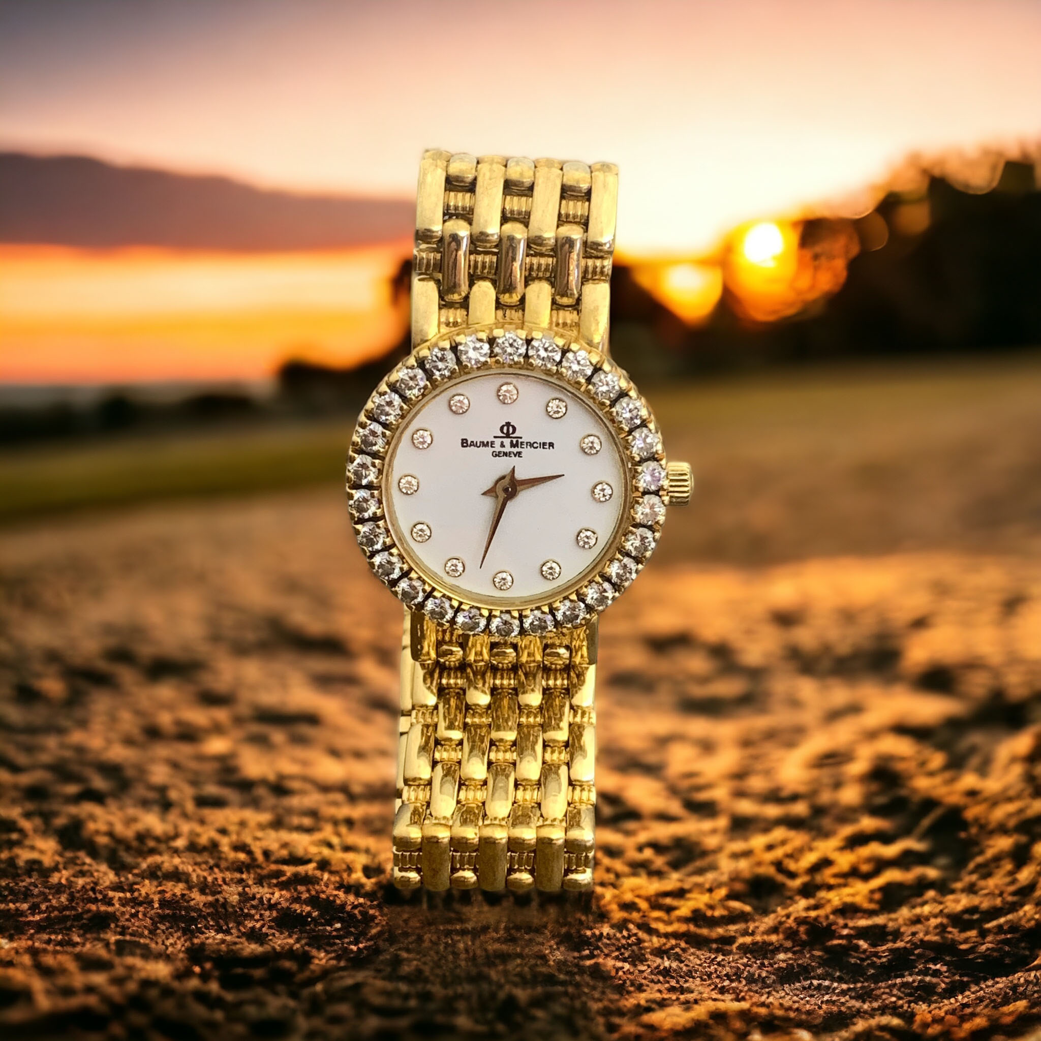 #31182 Vintage Baume & Mercier Diamond Watch - Image 5