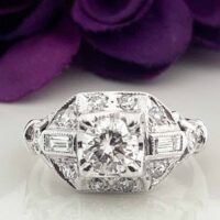 #32287 Vintage diamond ring