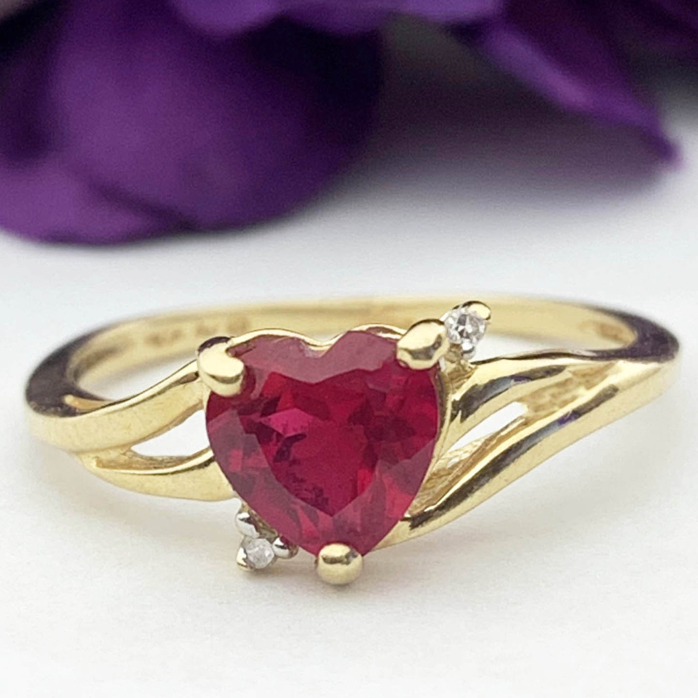 #31913 Ruby and Diamond Ring