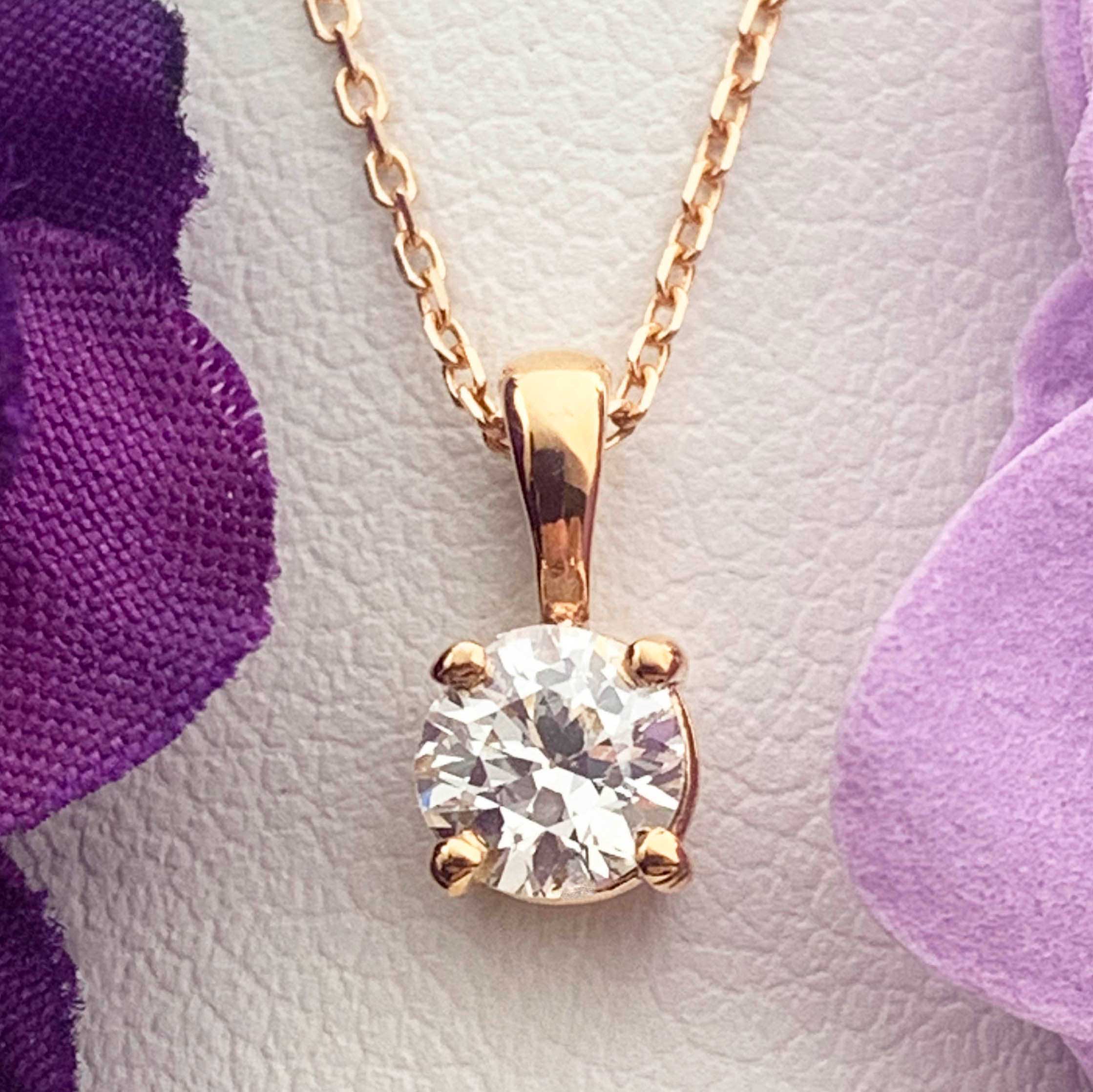 #31762 European Cut Diamond Pendant