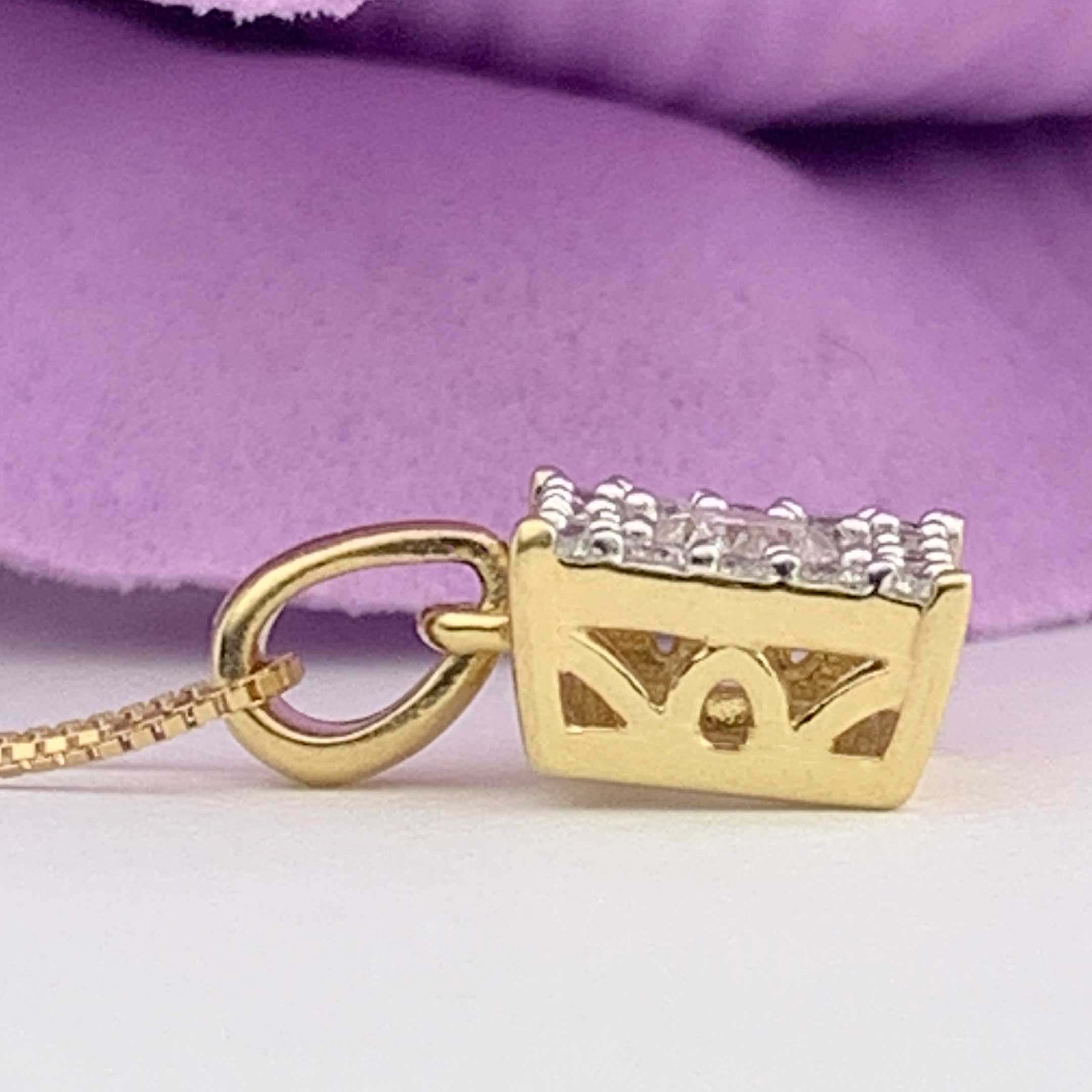 #31935 Sapphire and Diamond Pendant - Image 2