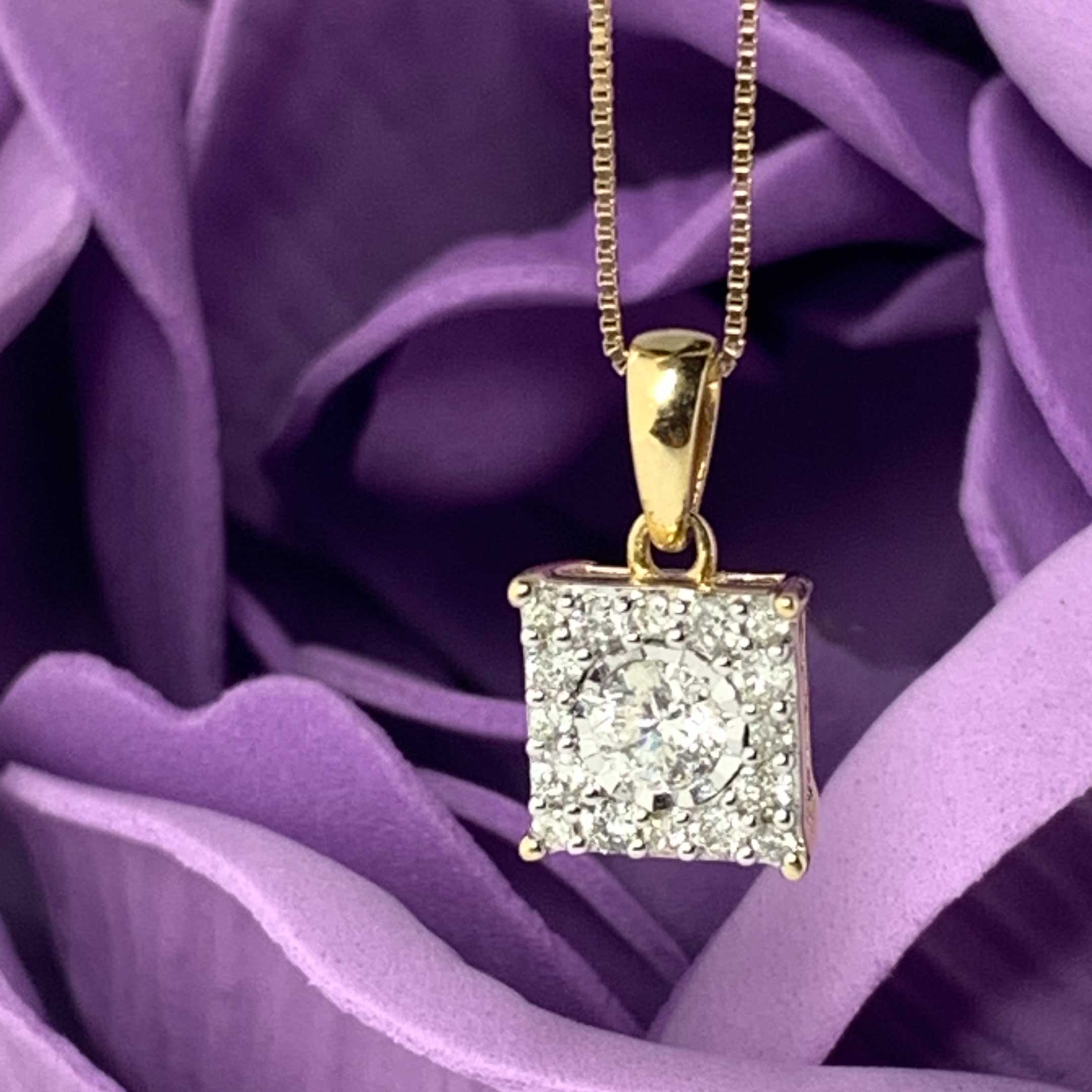 #31935 Sapphire and Diamond Pendant - Image 3