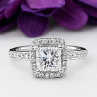 #33353 Elara Halo Diamond Engagement Ring