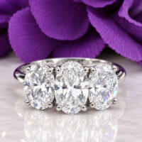 Three Ovals Diamond Ring