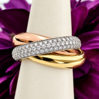 #23537 Vintage Cartier Trinity Ring- Cinderella