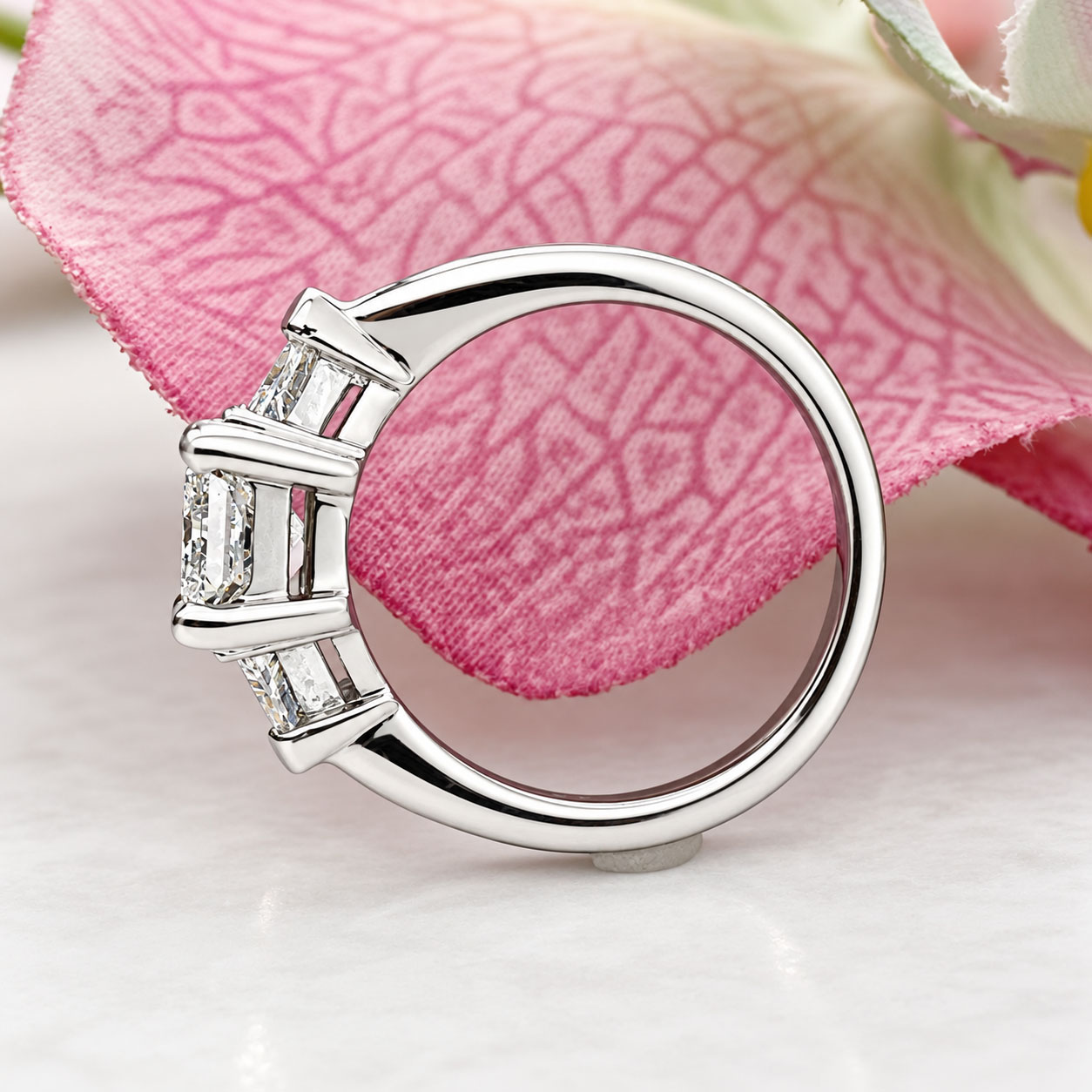 #12319 Window of Dreams Platinum Diamond Ring - Image 4