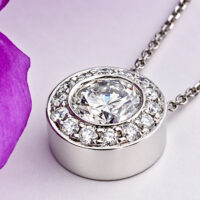 #16426 Adela Bezel Pendant